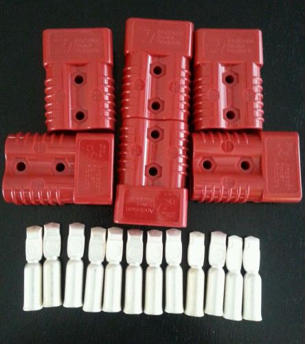 6 ANDERSON SB175 RED CONNECTORS and # 2 awg contact&#039;s. Great Deal