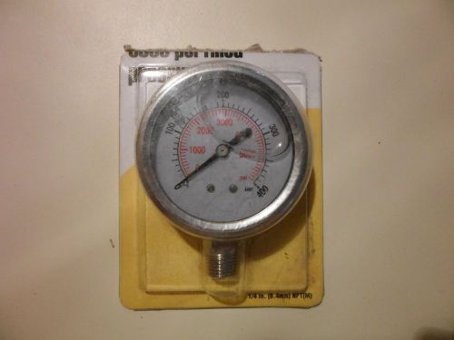 central pnumatic 5000 psi filled pressure gage