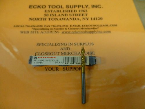 Screw machine drill 5/32&#034; cobalt tin parabolic 130 split pt titex new $2.40 for sale