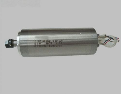 1pcs 0.3KW D48mm CNC router Water cool spindle motor 60000rpm high precision