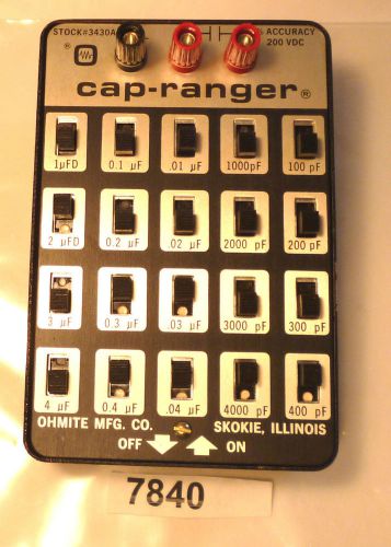 (7840) Ohmite Cap-Ranger Capacitance Box 3430A