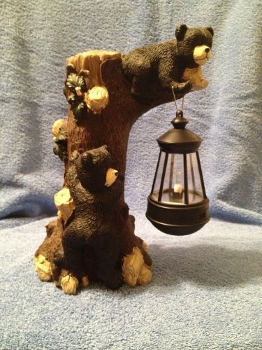 North American  Bear Cubs On Tree With Night Light - Perfect For Pediatric Waiti