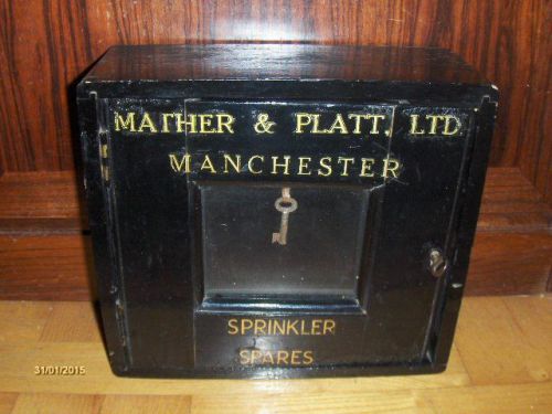 OLD MATHER &amp; PLATT LTD., MANCHESTER, SPRINKLER SPARES CABINET