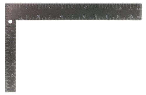 NEW Task Tools T58202 12-Inch Steel Utility Square  Embossed Markings