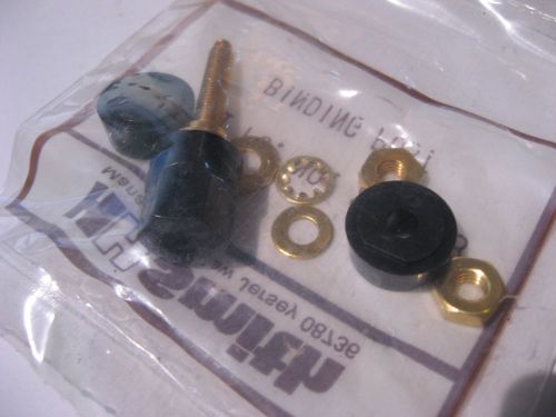 Qty 1 Binding Post HH Smith 267-103 Test Equipment Black Plastic Brass - NOS