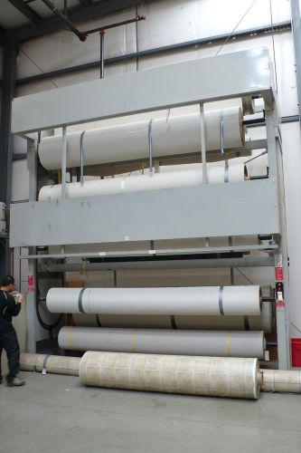 Vertical Linoleum/Carpet Carousel Rack Fab Tech Industries