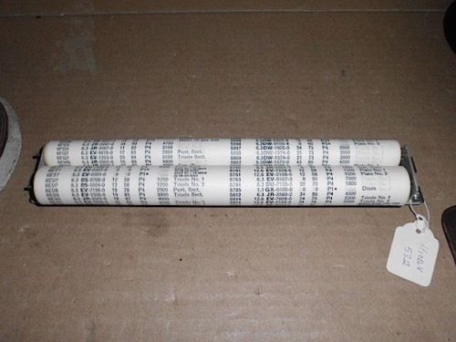 Hickok 532 roll chart for tube tester for sale