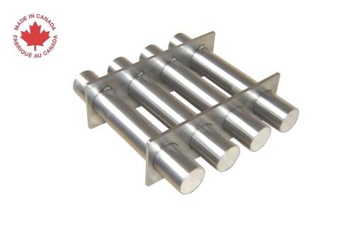 Industrial  6&#034; square magnetic hopper grate with rare earth magnets for sale