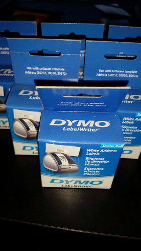 Bulk of 6 Dymo starter rolls -Address Labels 30252, 30320, 30573 1 1/8&#034; x 3 1/2&#034;