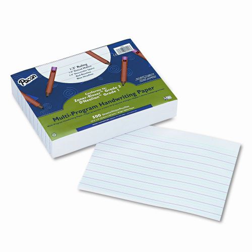 Multi-Program Handwriting Paper, 0.5&#034; Long Rule, 500 Sheets/Pack
