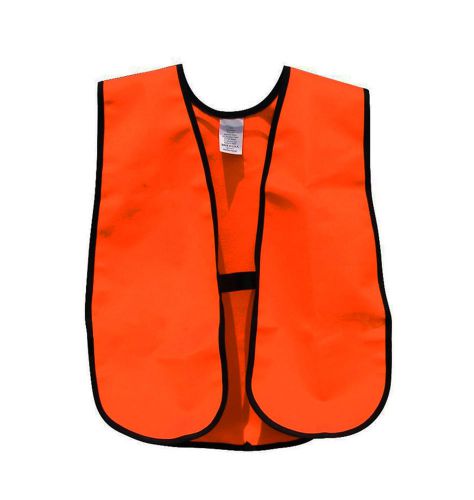 Blaze Orange High Visibility Deluxe &#034;Easy 10&#034; Safety Vest