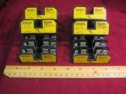Cooper bussmann bm6033pq fuseblock; 600 v; 1/10 to 30 a   new  lot of 6 for sale