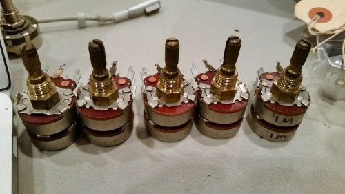 5 nos cts dual 1meg potentiometers style as shown  for sale