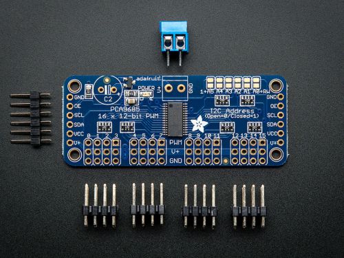 16 Channel Servo Driver Board I2C  with 12-Bit PWM for Arduino