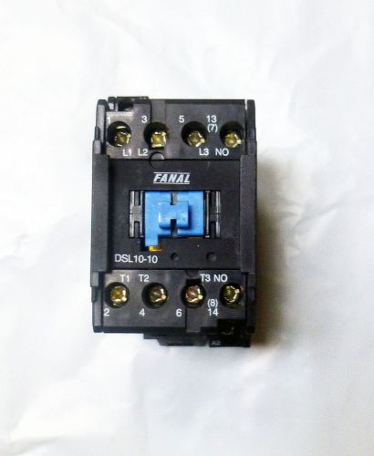 New Fanal DSL-10-10 Contactor Relay*20 AMP *110/120 VAC Coil *3 Pole-Guaranteed!