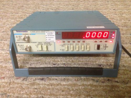 TEKTRONIX CMC251 2-CHANNEL 1.3 GHz FREQUENCY COUNTER