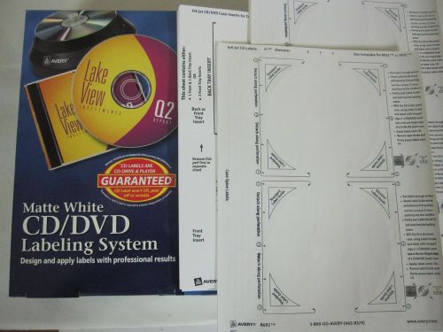 AVERY #8692 WHITE CD LABELS WITH INSERT LABELS