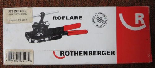 Rothenberger rt26033 flaring tool, 3/16,1/4, 5/16, 3/8, 1/2 &amp; 5/8 o.d. tubing for sale