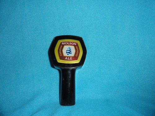 MOLSON ALE BLACK LUCITE BEER TAP HANDLE