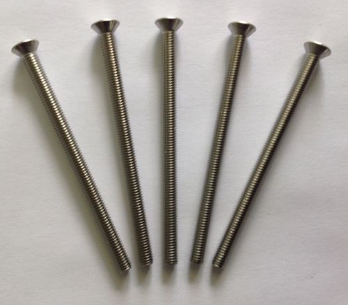 #10-32 x 3&#034; - phillips flat head machine screw - 18-8 stainless steel - 5 pieces for sale