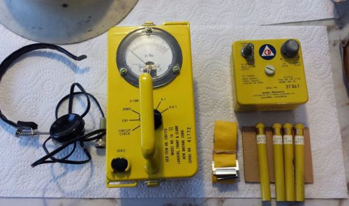 Geiger Counter full kit/ Radiation Survey Meter and civil defense helmet.