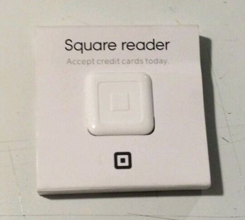 New White Square Credit Card Reader A-PKG-0157 for Apple and Android