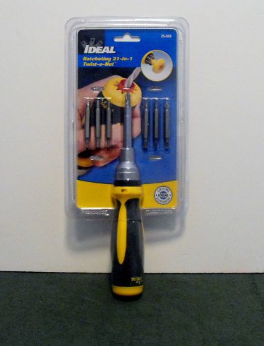 Ideal 35-688 Ratcheting 21 in 1  twist a nut screwdriver New