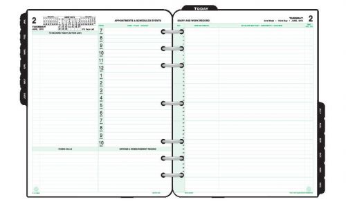 #94800 Day-Timer,2-Page-Per-Day Reference Planner Pages Refill Folio Size,2015