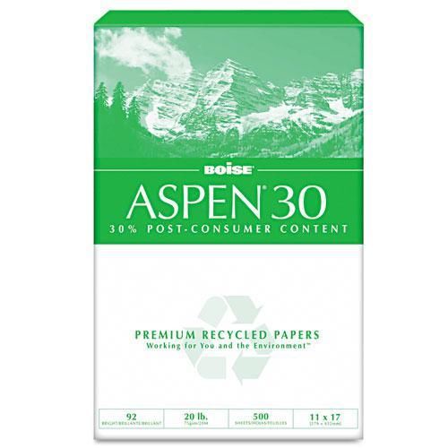 New boise cascade 054907 aspen 30% recycled office paper, 92 bright, 20lb, 11 x for sale