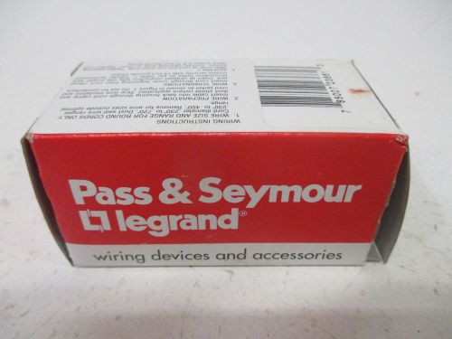 PASS &amp; SEYMOUR PSL715-P TURNLOK PLUG 15A, 277VAC *NEW IN A BOX*