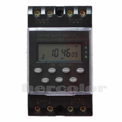 8a x 3 channel automatic program programmable timer switch 220v for sale