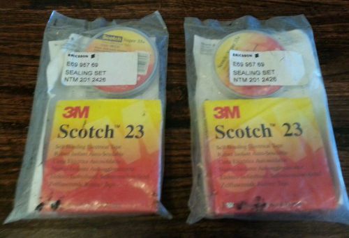2 Complete Unopened Scotch 23 and Scotch 33 Electrical Tape Sealing Sets