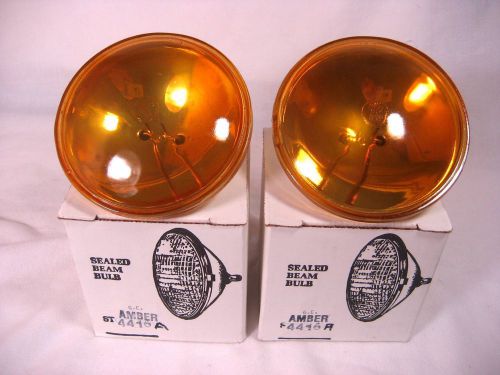 New in Box lot of 2 GE 4416A Amber Sealed Beam Lights