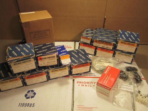 MICRO SWITCH LOT - 8 POUNDS OF MIXED ELECTRICAL SURPLUS