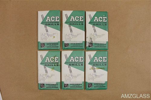 72 ace drill co. wire size #27 hss drill bits 135? split jobber 0.1440&#034; x 3&#034; usa for sale