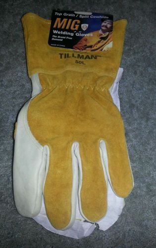 Tillman 50l mig welding gloves. brand new!!! for sale