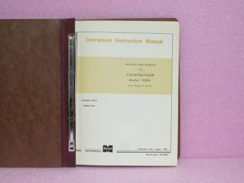 Monsanto Manual 1500A Counter/Timer Instruction Manual w/Schematics (8/68)