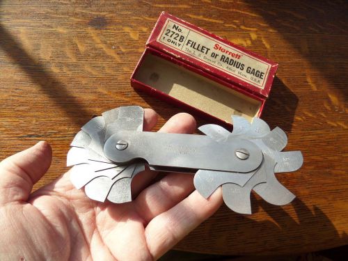 Starrett 272 b radius gage machinist toolmaker tool superb in box! for sale
