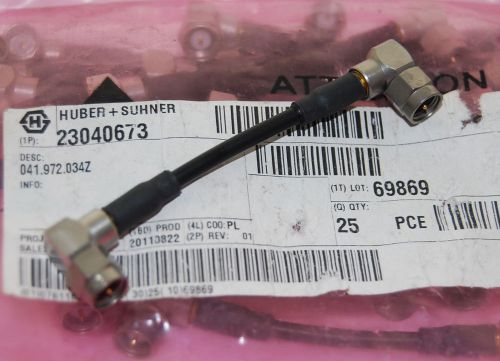HUBER SUHNER JUMPER CABLE SMA (M) TO SMA (M) 7.5cm NEW