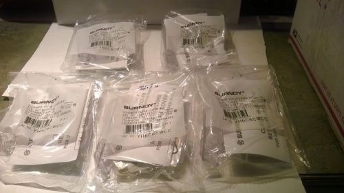 Lot Of 5 BURNDY YH6C6CWCC H-Tap  H-CRIMPIT Clear COVER KIT NEW &amp; SEALED