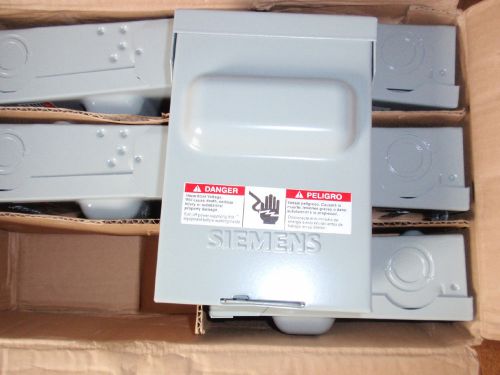 Siemens WN2060 60amp 2-Pole Non-Fuse pullout Switch Nema 3R Outdoor Lot of 6