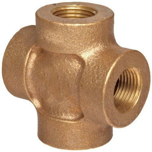 Brass pipe fitting  class 250  cross  1-1/4&#034; npt female for sale