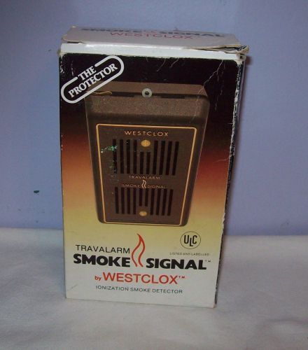 Vintage Westclox Travalarm Smoke Signal Ionization Smoke Detector For Travellers