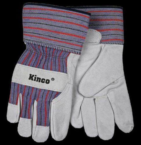 Kinco leather work glove 1500 safety cuff Garden construction M L XL Mens NWT