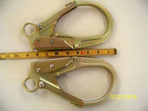 LARGE 9&#034; GOLD CARABINER SNAP HOOK