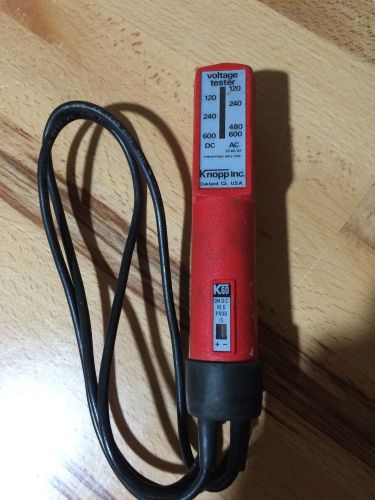 Knopp K-60 Voltage Tester Meter Reader Red