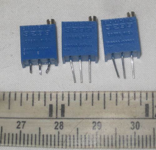 lot of 3 BOURNS Series 3299 Trimmer Potentiometer