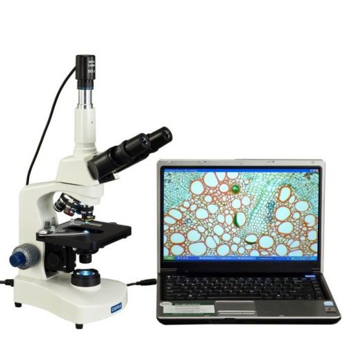 OMAX 40X-2500X Trinocular LED Compound Siedentopf Microscope with Digital Camera