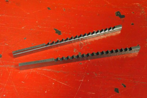 (2) duMont B HS KEYWAY BROACHES 1/8&#034; and 3/16&#034; MACHINIST TOOL #7