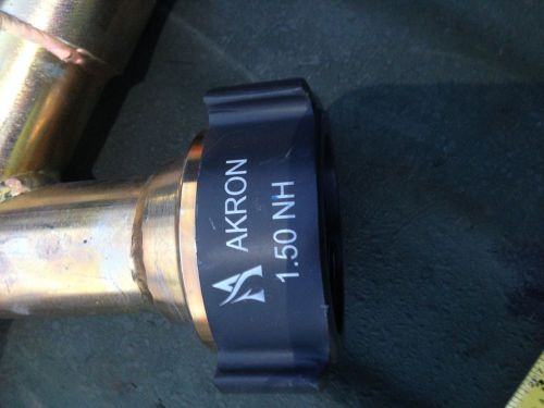 Akron brass piercing application tool fire nozzle 1.5 nh 3 foot for sale